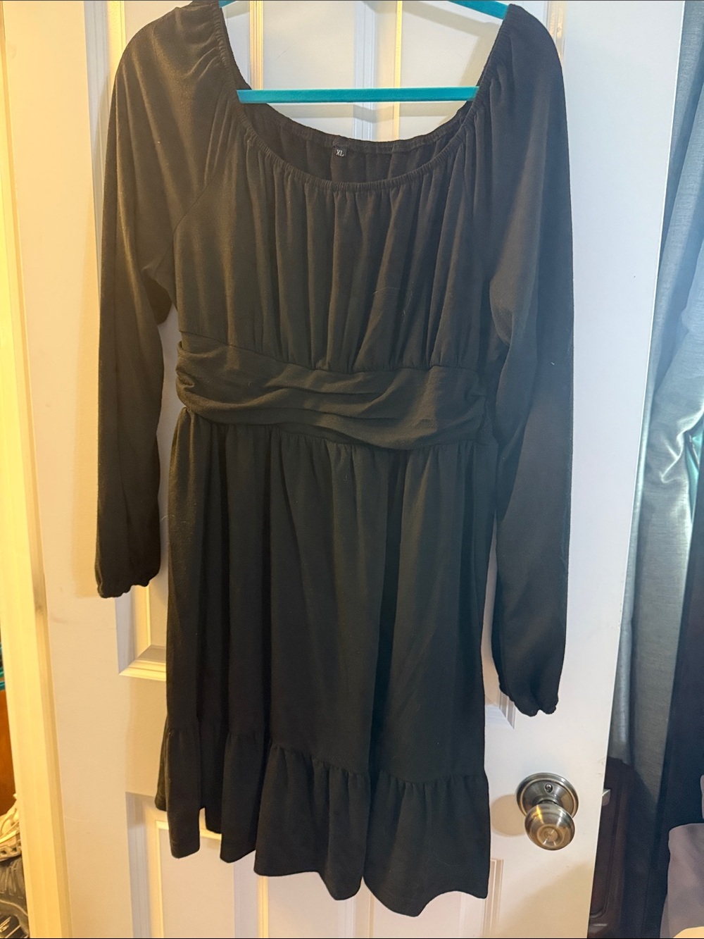 Classic Black Long-Sleeve Women’s Dress